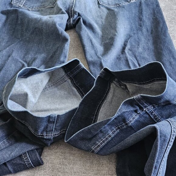 Esprit Collection Jeans Womens 2 Blue Low Rise Pockets Flare Stretch Y2K Hippie - Picture 14 of 16